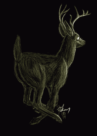 Glow Stag | Giclee Print