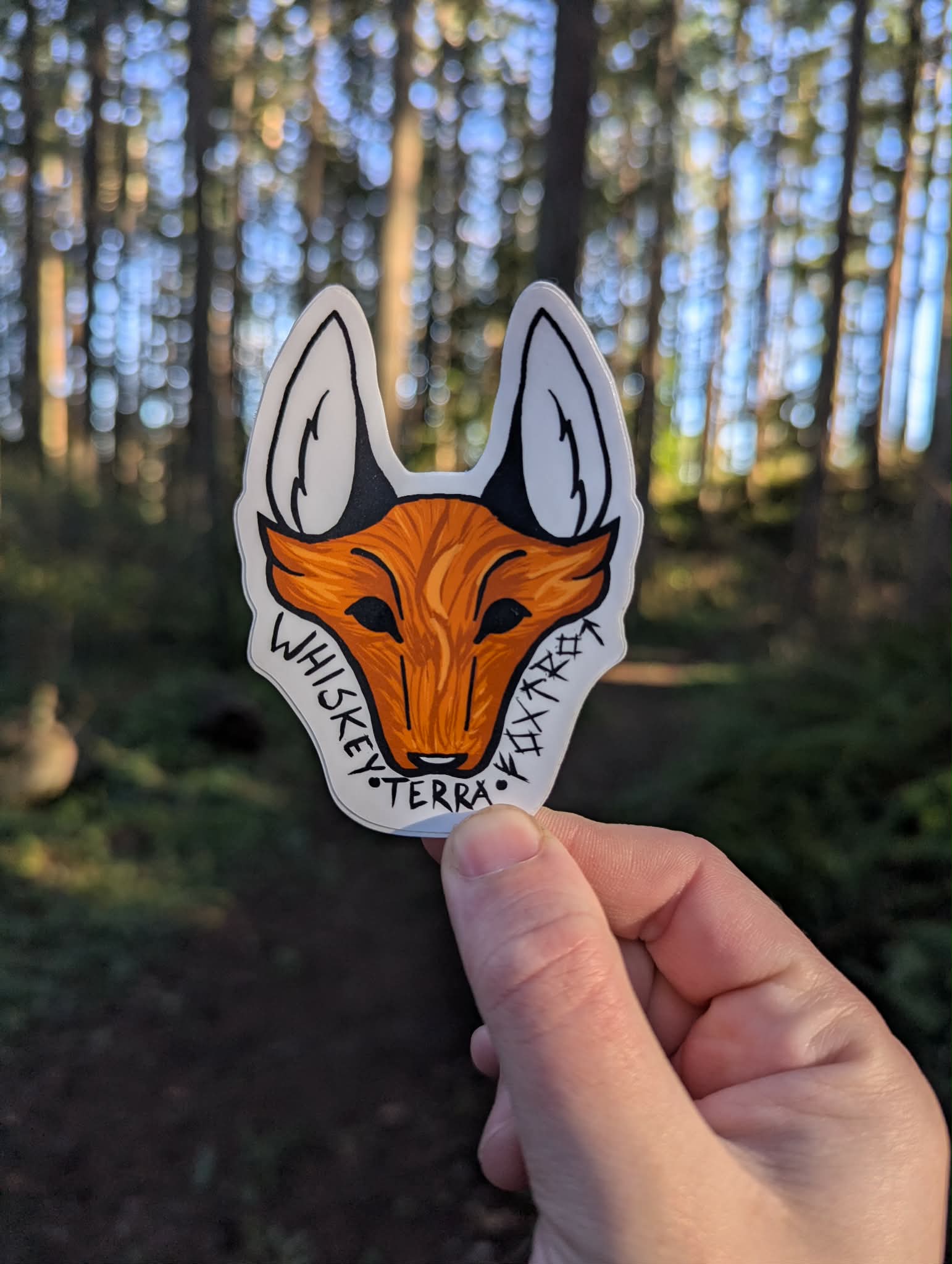 Fox Head Logo | Vinyl Sticker - Image 2