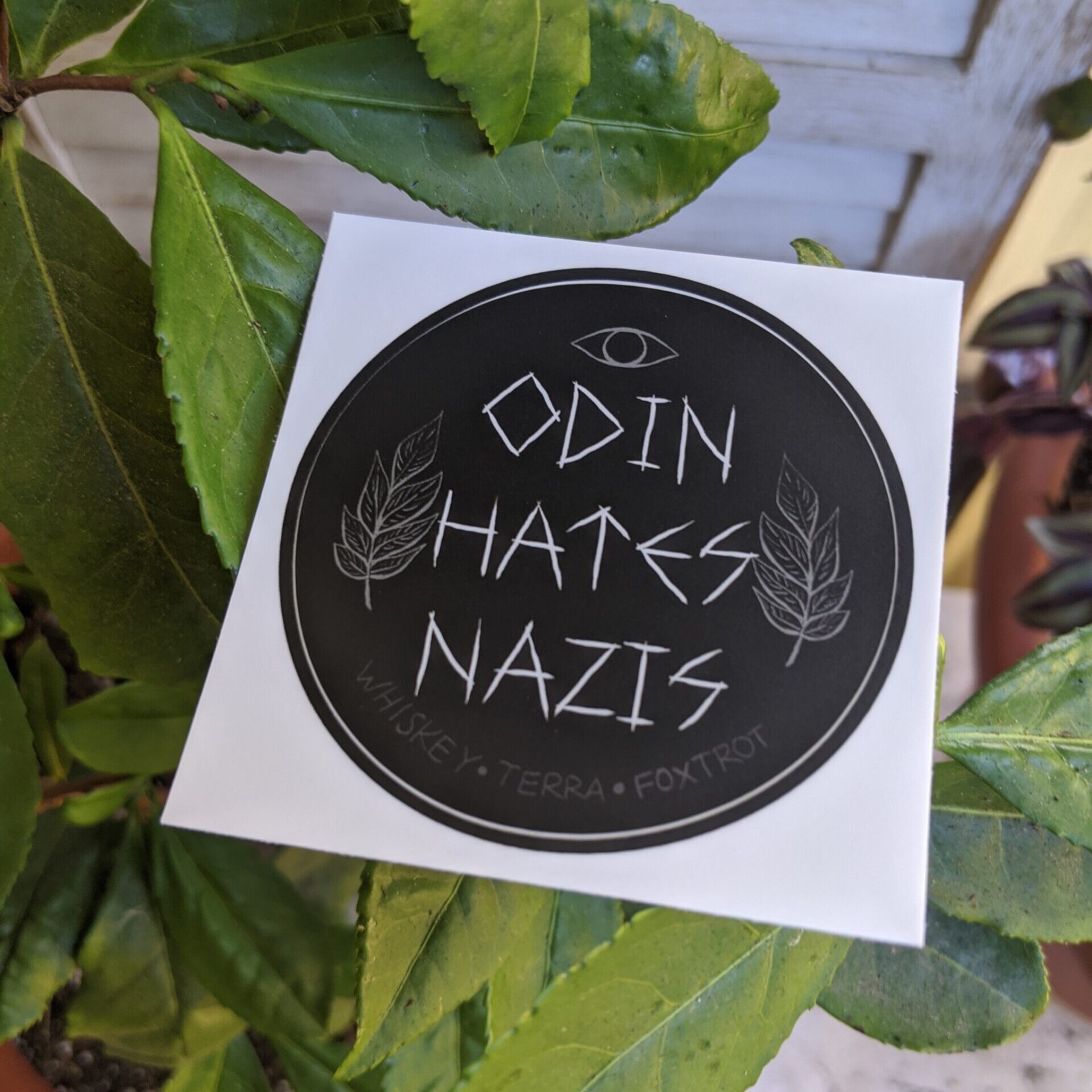 Odin Hates N*zis | Vinyl Sticker