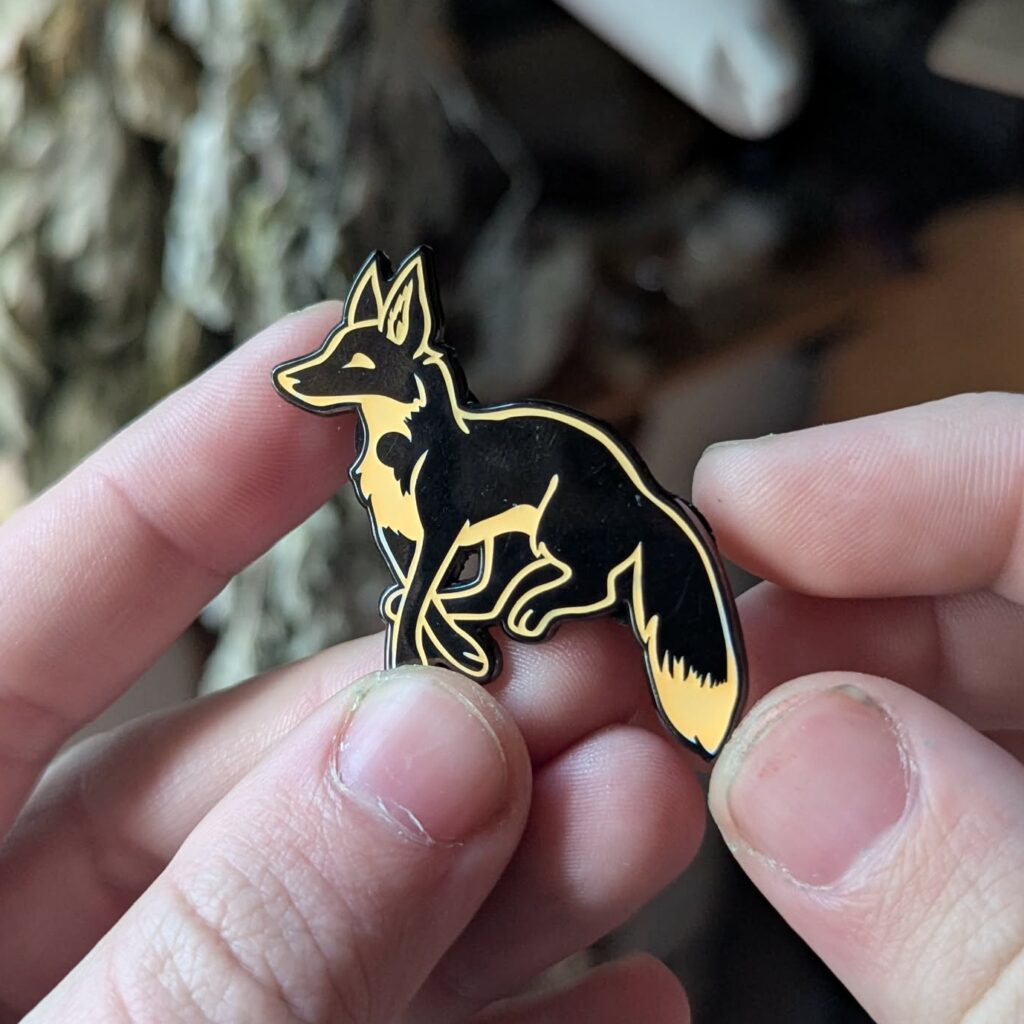 Astral Fox | Glow Enamel Pin