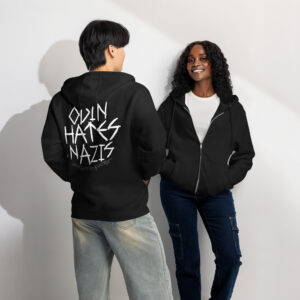 Odin Hates N*zis - Full Zip Hoodie (Minimalist Edition)